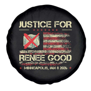Justice for Renee Good Spare Tire Cover Minneapolis Jan 8 2026 American Flag Stop Ice TS02 Print Your Wear