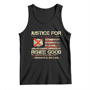 Justice for Renee Good Tank Top Minneapolis Jan 8 2026 American Flag Stop Ice TS02 Black Print Your Wear