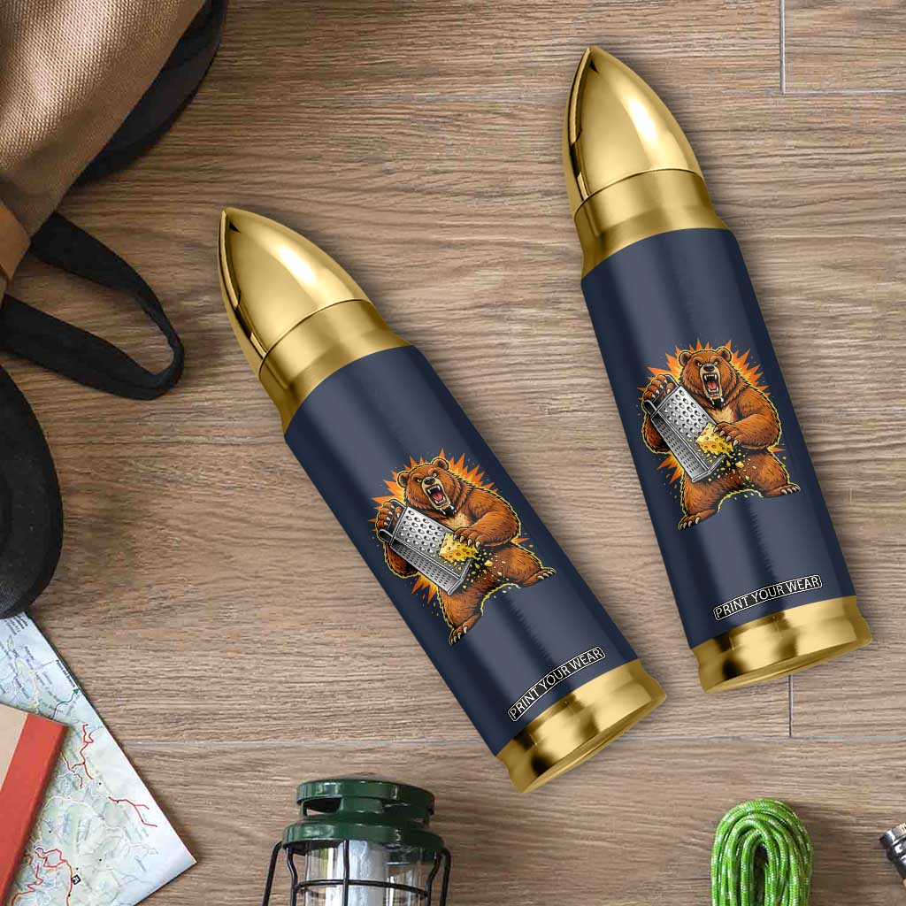 Angry Bear Grating Cheese Grater Hater Fierce Graphic Bullet Tumbler TS02 Print Your Wear