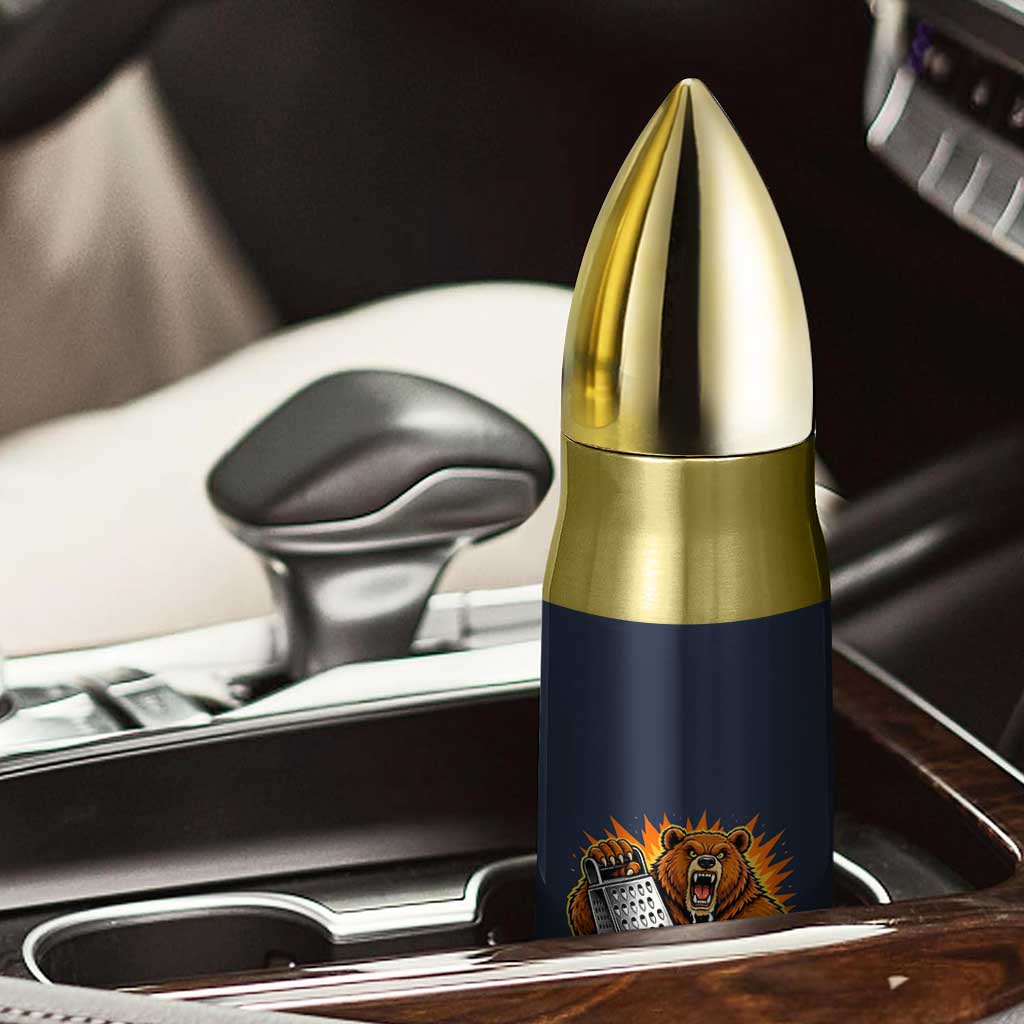 Angry Bear Grating Cheese Grater Hater Fierce Graphic Bullet Tumbler TS02 Print Your Wear