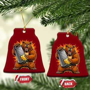Angry Bear Grating Cheese Grater Hater Fierce Graphic Ceramic Ornament TS02 Print Your Wear
