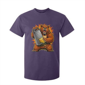 Angry Bear Grating Cheese Grater Hater Fierce Graphic T Shirt For Kid TS02 Purple Print Your Wear