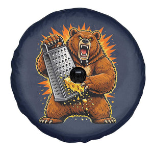 Angry Bear Grating Cheese Grater Hater Fierce Graphic Spare Tire Cover TS02 Print Your Wear