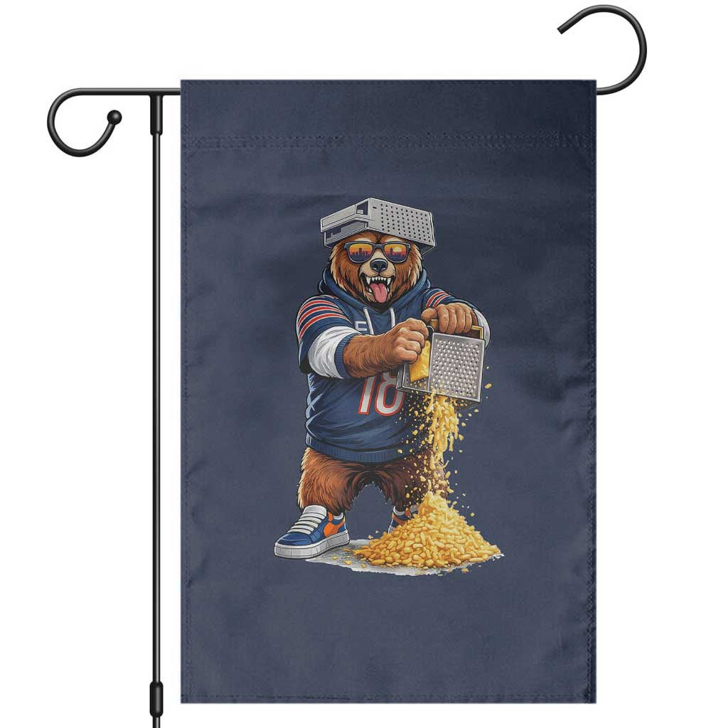Savage Bear Grating Cheese Graphic Garden Flag Funny Rivalry Football Fans TS02 Navy Print Your Wear