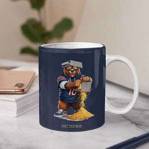 Savage Bear Grating Cheese Graphic Coffee Mug Funny Rivalry Football Fans TS02 Print Your Wear