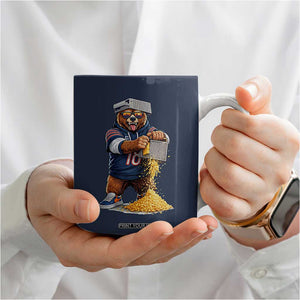 Savage Bear Grating Cheese Graphic Coffee Mug Funny Rivalry Football Fans TS02 Print Your Wear