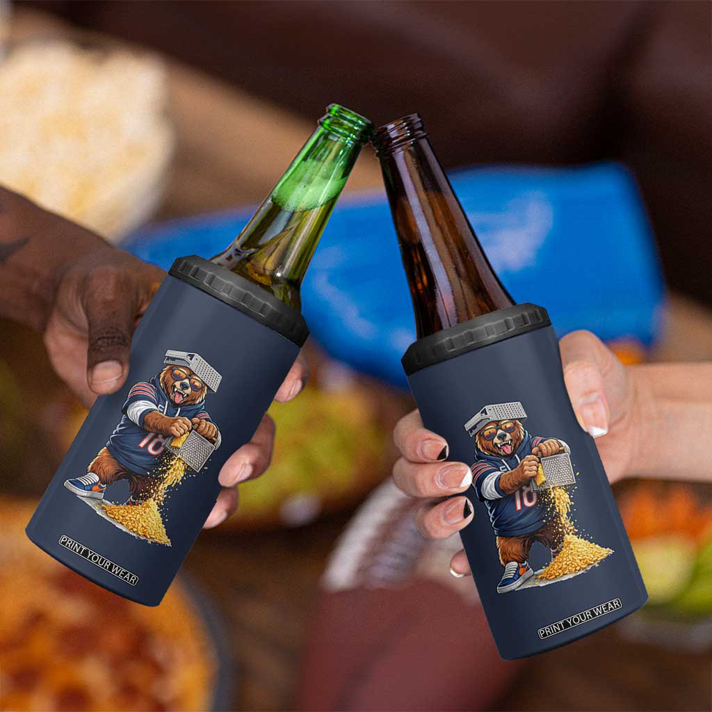 Savage Bear Grating Cheese Graphic 4 in 1 Can Cooler Tumbler Funny Rivalry Football Fans TS02 Print Your Wear