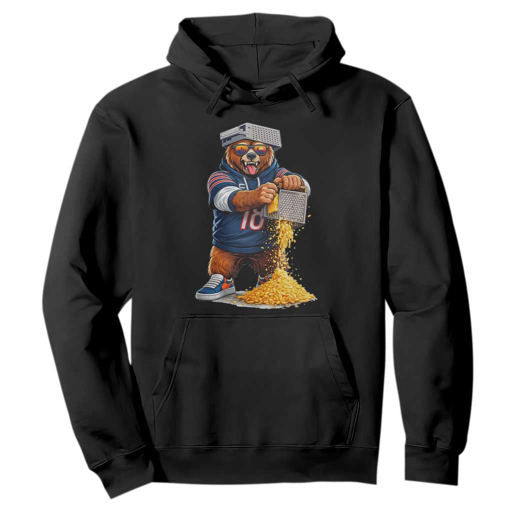 Savage Bear Grating Cheese Graphic Hoodie Funny Rivalry Football Fans TS02 Black Print Your Wear