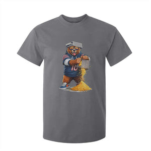 Savage Bear Grating Cheese Graphic T Shirt For Kid Funny Rivalry Football Fans TS02 Charcoal Print Your Wear
