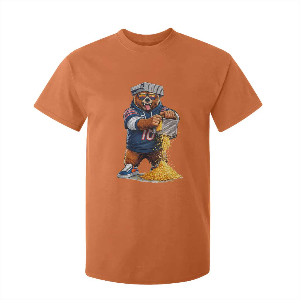 Savage Bear Grating Cheese Graphic T Shirt For Kid Funny Rivalry Football Fans TS02 Orange Print Your Wear
