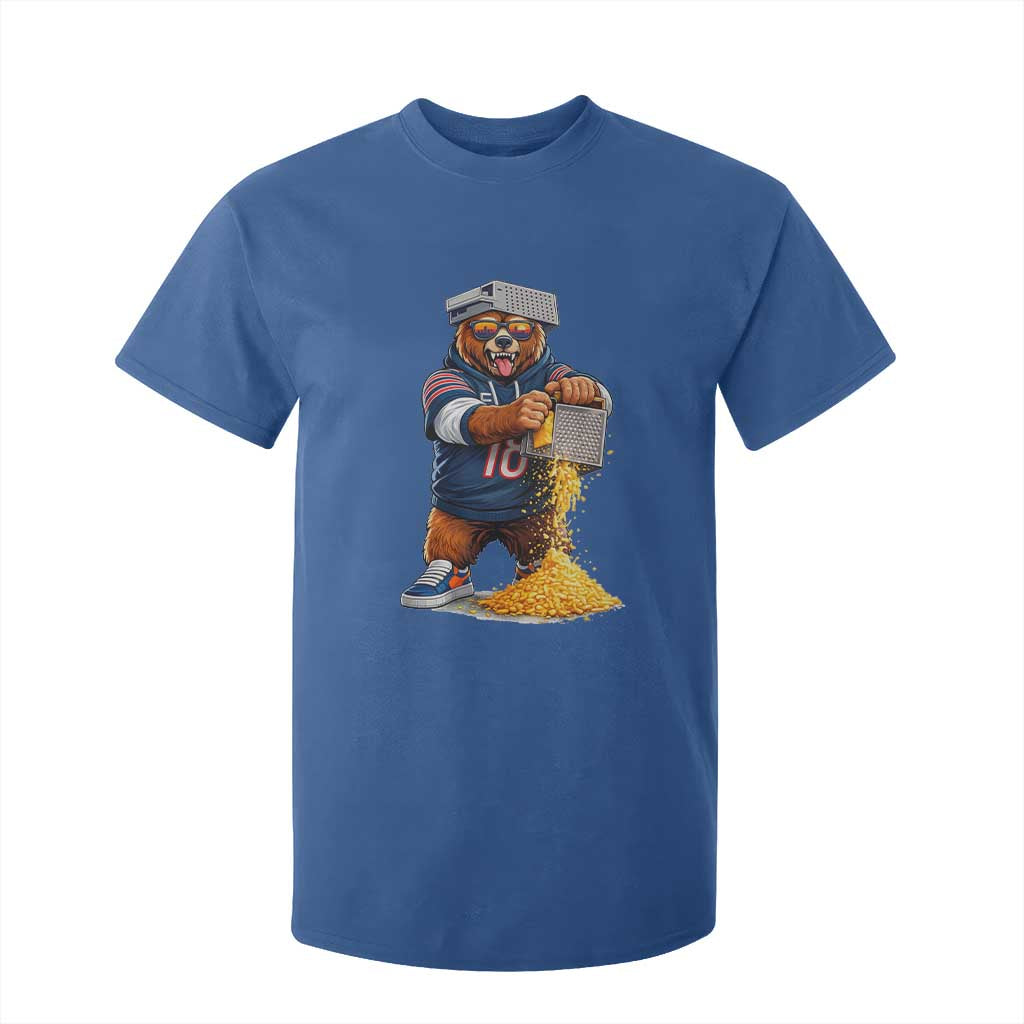 Savage Bear Grating Cheese Graphic T Shirt For Kid Funny Rivalry Football Fans TS02 Royal Blue Print Your Wear