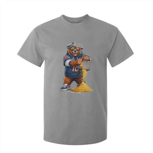 Savage Bear Grating Cheese Graphic T Shirt For Kid Funny Rivalry Football Fans TS02 Sport Gray Print Your Wear