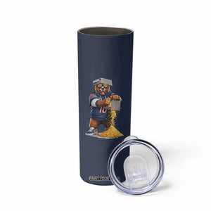 Savage Bear Grating Cheese Graphic Skinny Tumbler Funny Rivalry Football Fans TS02 Print Your Wear