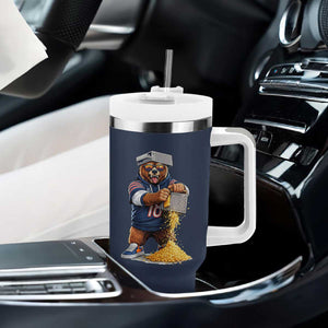 Savage Bear Grating Cheese Graphic Tumbler With Handle Funny Rivalry Football Fans TS02 Print Your Wear