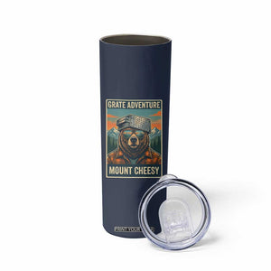 Grate Adventure at Mount Cheesy Vintage Hiking Bear Skinny Tumbler Cheese Grate Pun Parody for Foorball Fans TS02 Print Your Wear