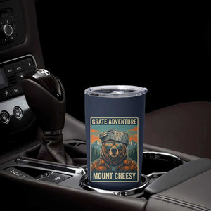 Grate Adventure at Mount Cheesy Vintage Hiking Bear Tumbler Cup Cheese Grate Pun Parody for Foorball Fans TS02 Print Your Wear