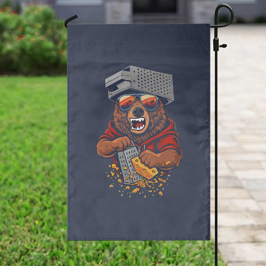 Angry Bear Grating Cheese Garden Flag Grater Rage Crushing for Fierce Football Fans TS02 Print Your Wear