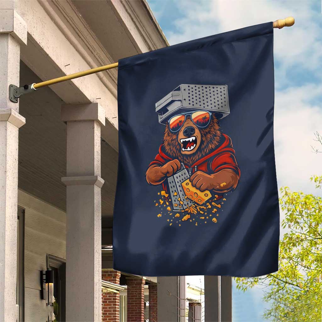 Angry Bear Grating Cheese Garden Flag Grater Rage Crushing for Fierce Football Fans TS02 Print Your Wear