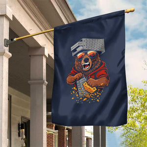 Angry Bear Grating Cheese Garden Flag Grater Rage Crushing for Fierce Football Fans TS02 Print Your Wear