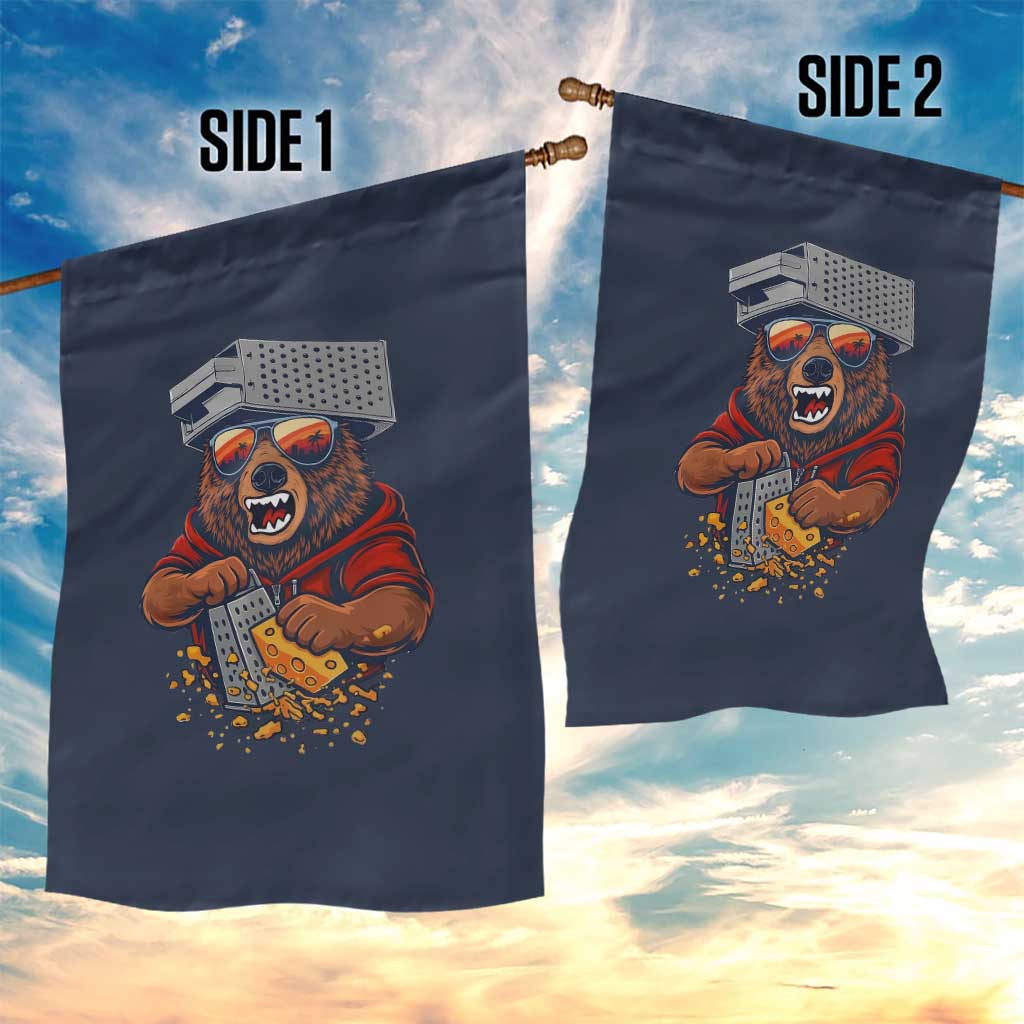 Angry Bear Grating Cheese Garden Flag Grater Rage Crushing for Fierce Football Fans TS02 Print Your Wear