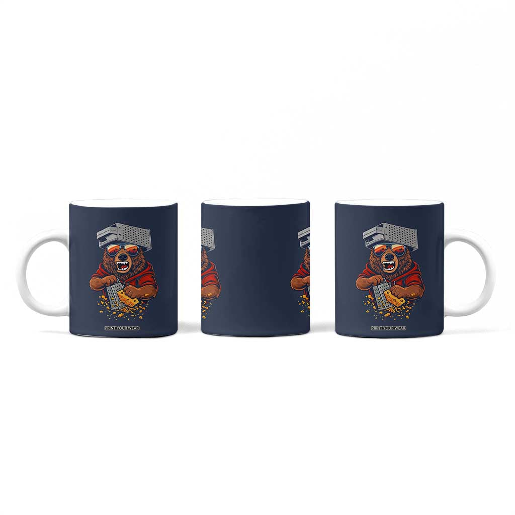 Angry Bear Grating Cheese Coffee Mug Grater Rage Crushing for Fierce Football Fans TS02 Print Your Wear