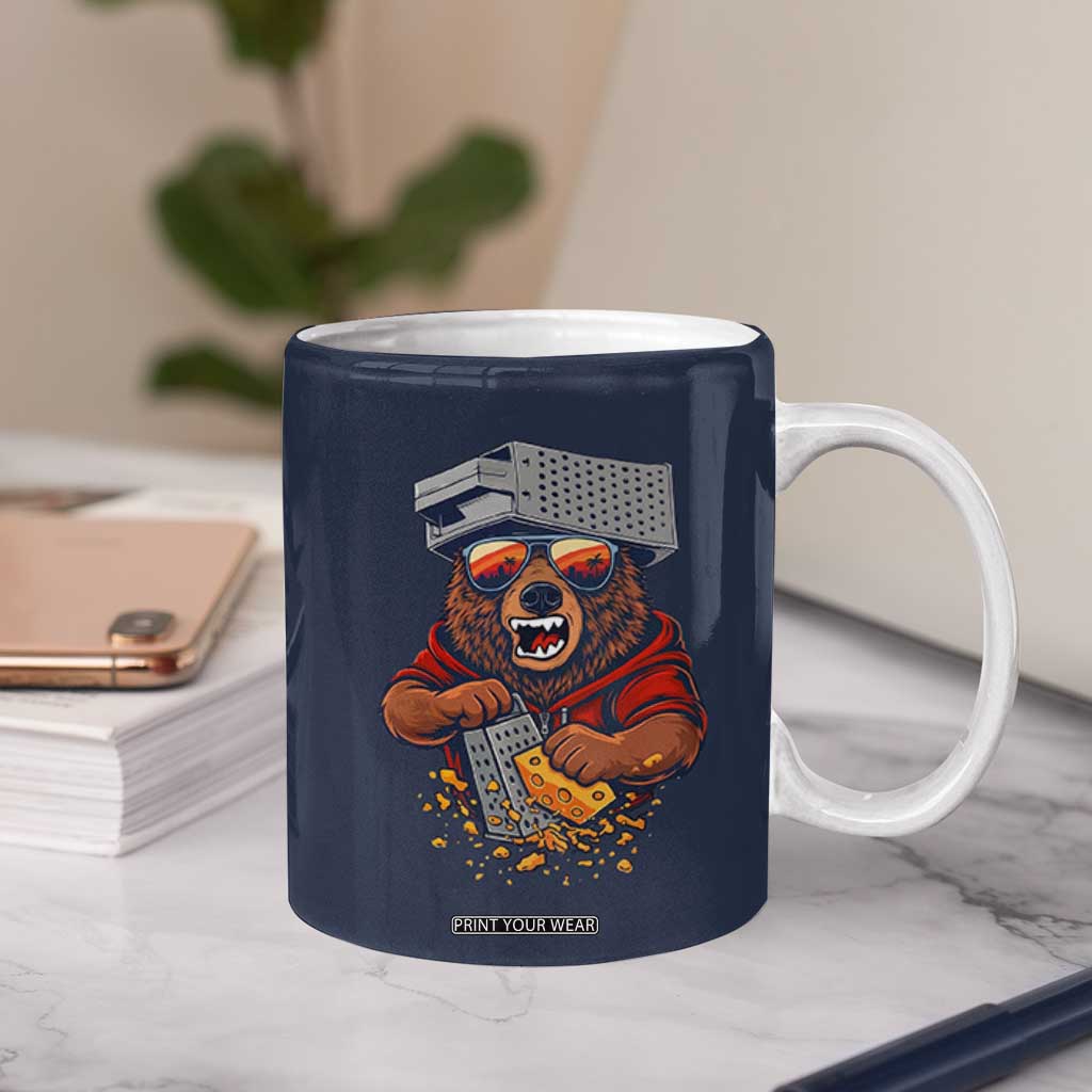 Angry Bear Grating Cheese Coffee Mug Grater Rage Crushing for Fierce Football Fans TS02 Print Your Wear