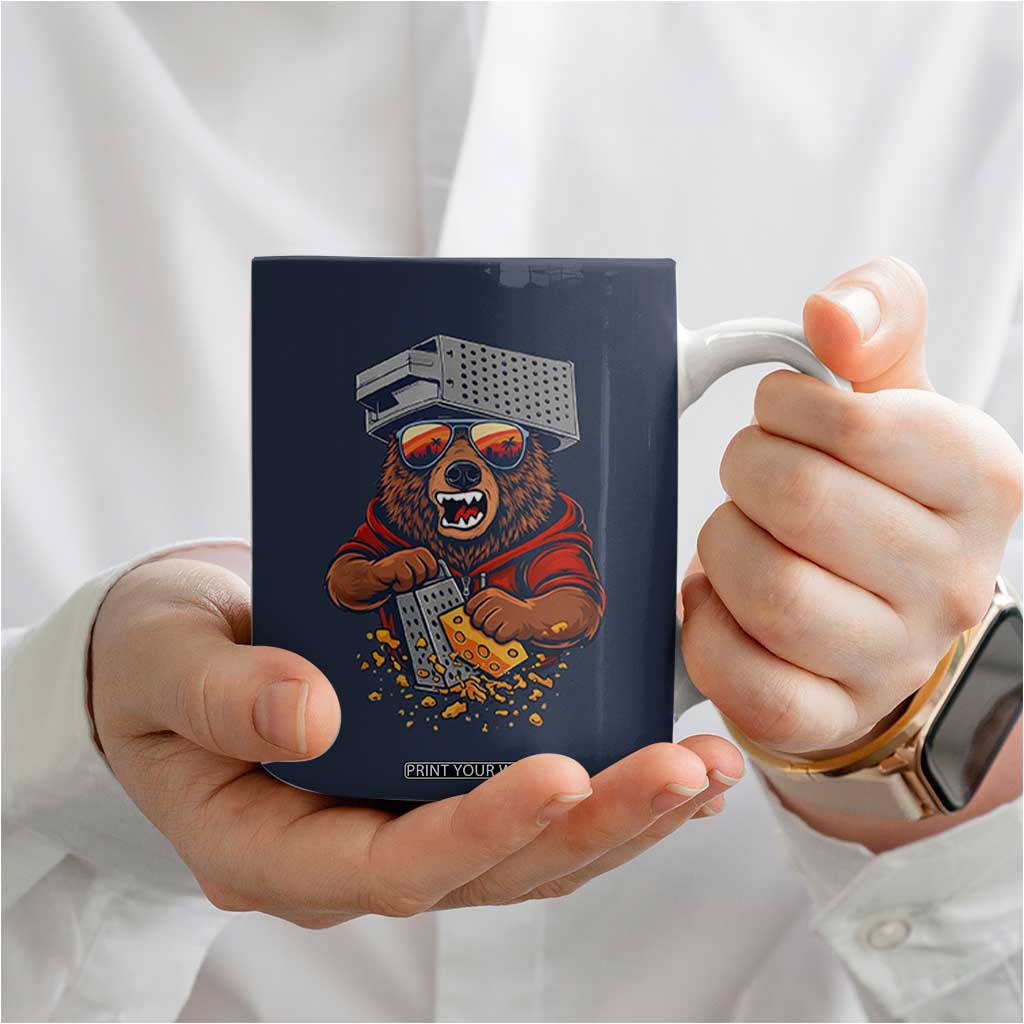 Angry Bear Grating Cheese Coffee Mug Grater Rage Crushing for Fierce Football Fans TS02 Print Your Wear