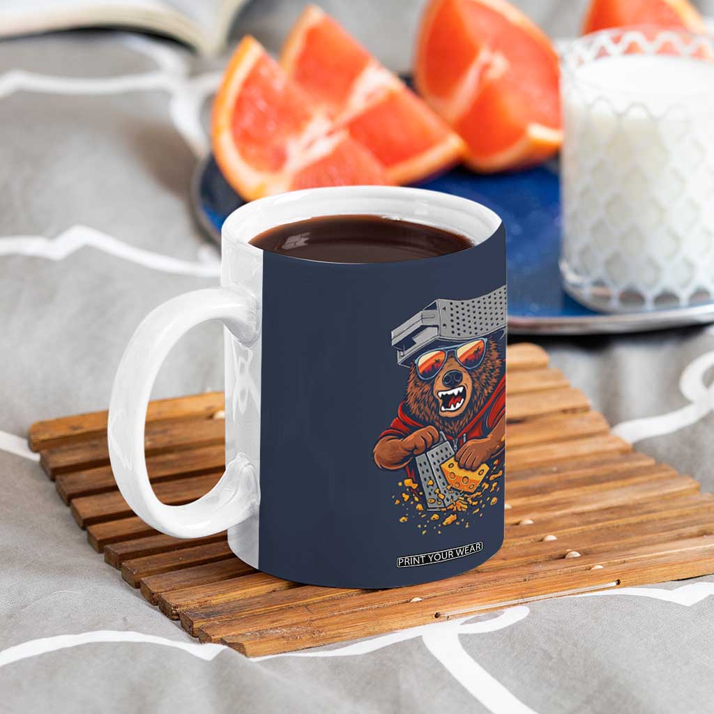 Angry Bear Grating Cheese Coffee Mug Grater Rage Crushing for Fierce Football Fans TS02 Print Your Wear