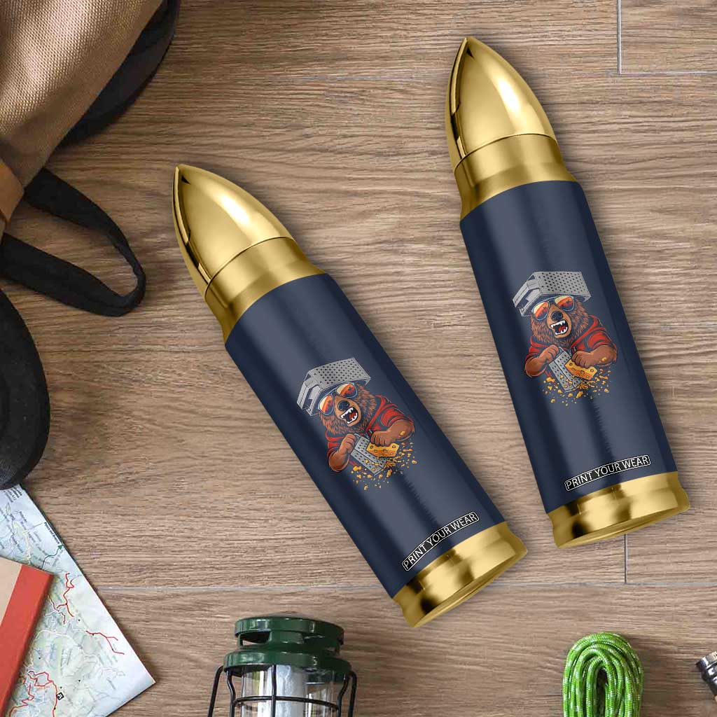 Angry Bear Grating Cheese Bullet Tumbler Grater Rage Crushing for Fierce Football Fans TS02 Print Your Wear