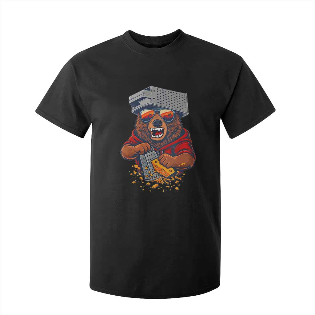 Angry Bear Grating Cheese T Shirt For Kid Grater Rage Crushing for Fierce Football Fans TS02 Black Print Your Wear