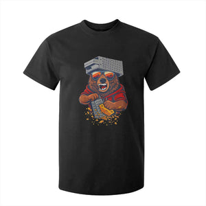 Angry Bear Grating Cheese T Shirt For Kid Grater Rage Crushing for Fierce Football Fans TS02 Black Print Your Wear