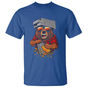 Angry Bear Grating Cheese T Shirt Grater Rage Crushing for Fierce Football Fans TS02 Royal Blue Print Your Wear