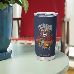 Angry Bear Grating Cheese Tumbler Cup Grater Rage Crushing for Fierce Football Fans TS02 Print Your Wear