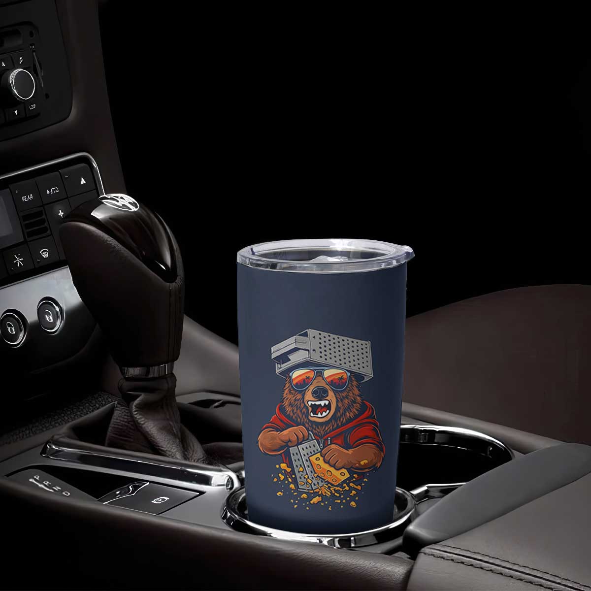 Angry Bear Grating Cheese Tumbler Cup Grater Rage Crushing for Fierce Football Fans TS02 Print Your Wear