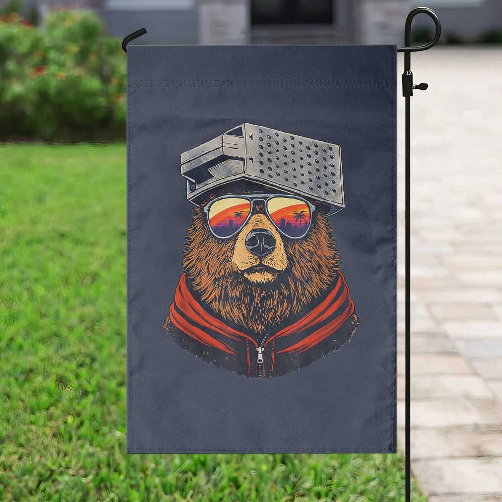 Cheese Grater Bear in Beast Mode Garden Flag Funny Rivalry Art for Hardcore Football Fans TS02 Print Your Wear