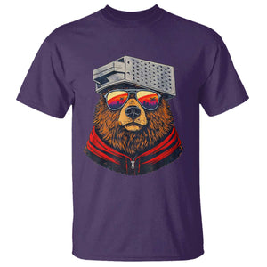 Cheese Grater Bear in Beast Mode T Shirt Funny Rivalry Art for Hardcore Football Fans TS02 Purple Print Your Wear