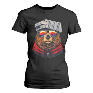 Cheese Grater Bear in Beast Mode T Shirt For Women Funny Rivalry Art for Hardcore Football Fans TS02 Black Print Your Wear