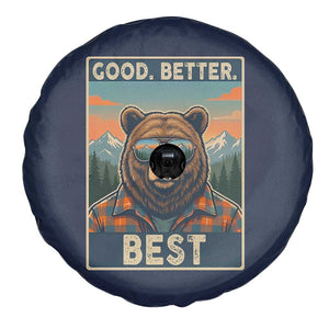 Good Better Best Motivational Hiking Bear Spare Tire Cover Outdoor Adventure Poster Graphic TS02 Print Your Wear