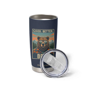 Good Better Best Motivational Hiking Bear Tumbler Cup Outdoor Adventure Poster Graphic TS02 Print Your Wear