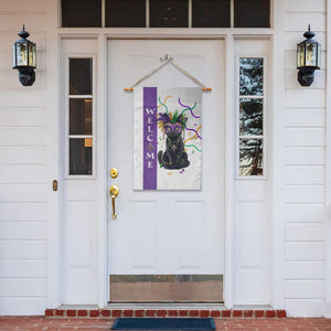 Black Cat Mardi Gras Welcome Garden Flag New Orleans Carnival Yard Decoration TS02 Print Your Wear