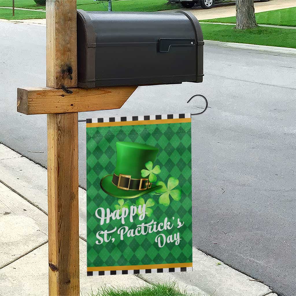Green Leprechaun Hat Garden Flag St. Patricks Day Outdoor Decor TS02 Print Your Wear