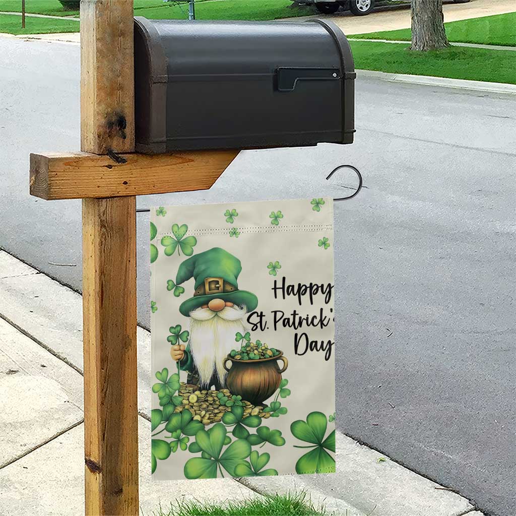St. Patricks Day Gnome Garden Flag Lucky Clover Decor TS02 Print Your Wear