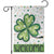 Lucky Shamrock Welcome Garden Flag Green Dot Clover St. Patrick's Day Outdoor Decor TS02 Black Print Your Wear