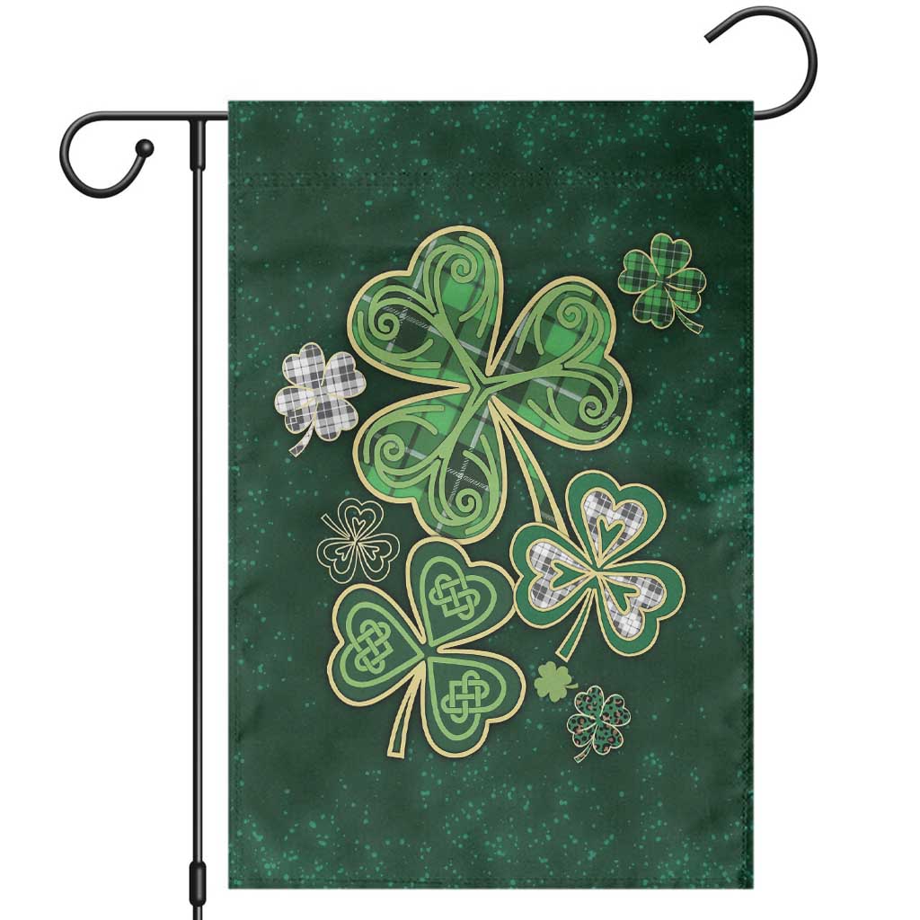 Lucky Shamrock Celtic Art Garden Flag Happy St. Patricks Day TS02 Irish Green Print Your Wear