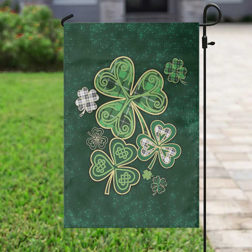 Lucky Shamrock Celtic Art Garden Flag Happy St. Patricks Day TS02 Print Your Wear