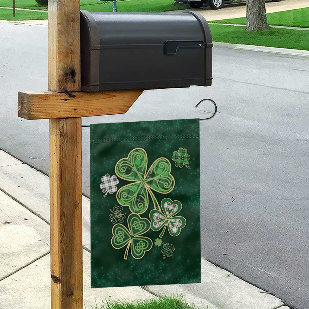 Lucky Shamrock Celtic Art Garden Flag Happy St. Patricks Day TS02 Print Your Wear