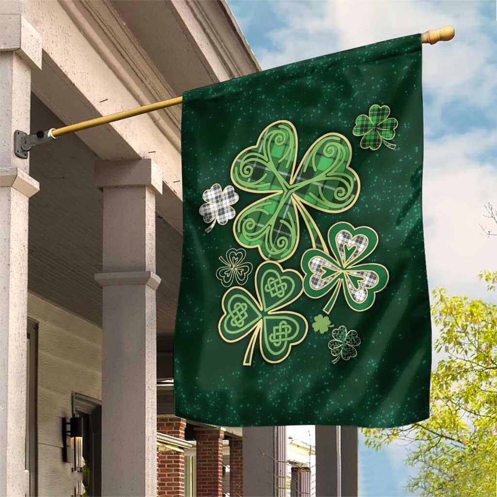 Lucky Shamrock Celtic Art Garden Flag Happy St. Patricks Day TS02 Print Your Wear