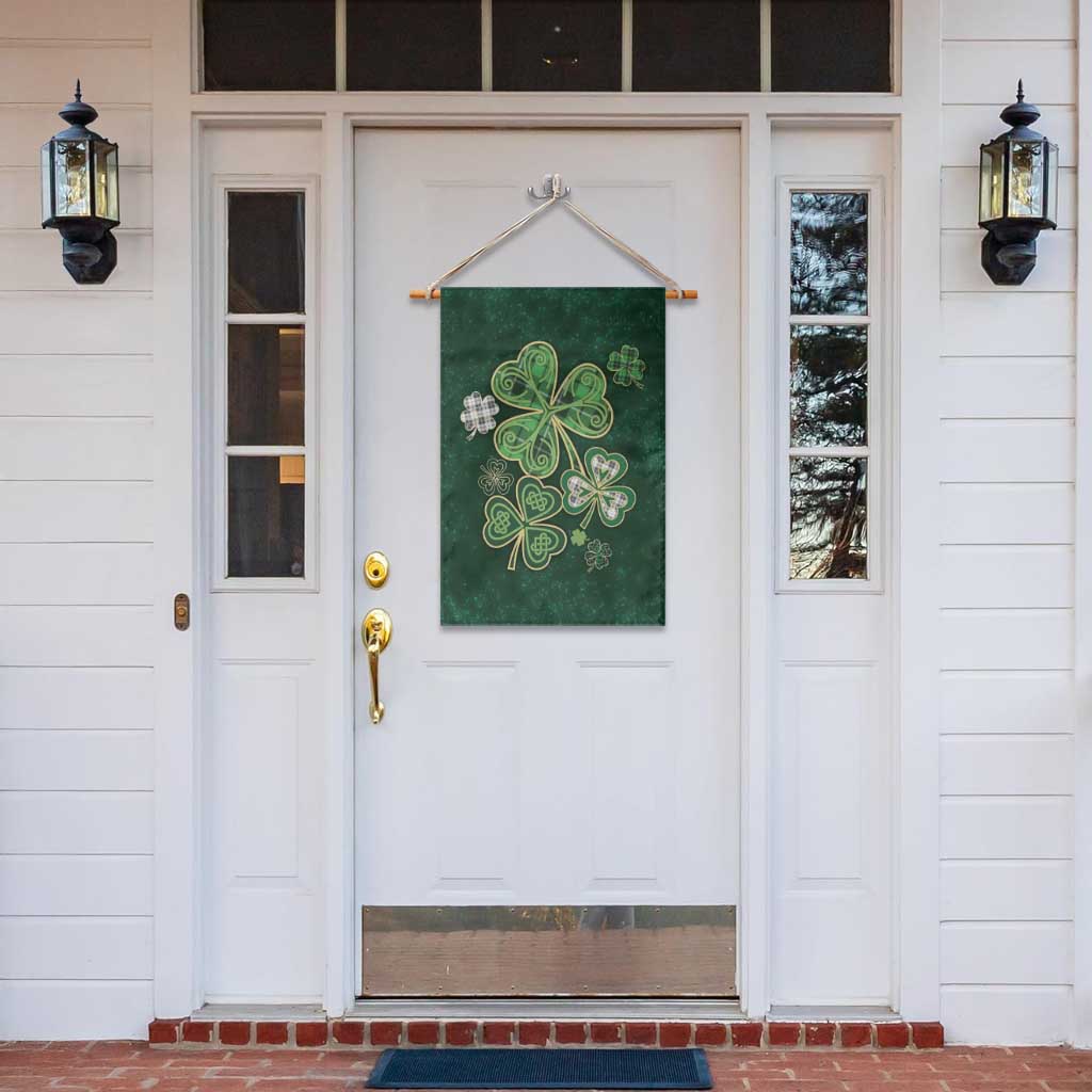 Lucky Shamrock Celtic Art Garden Flag Happy St. Patricks Day TS02 Print Your Wear