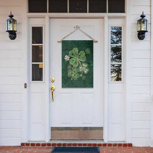 Lucky Shamrock Celtic Art Garden Flag Happy St. Patricks Day TS02 Print Your Wear