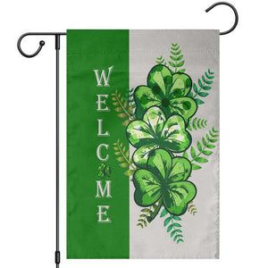Lucky Shamrocks Welcome Garden Flag Green Buffalo Plaid Holiday Yard Decor TS02 Green Print Your Wear